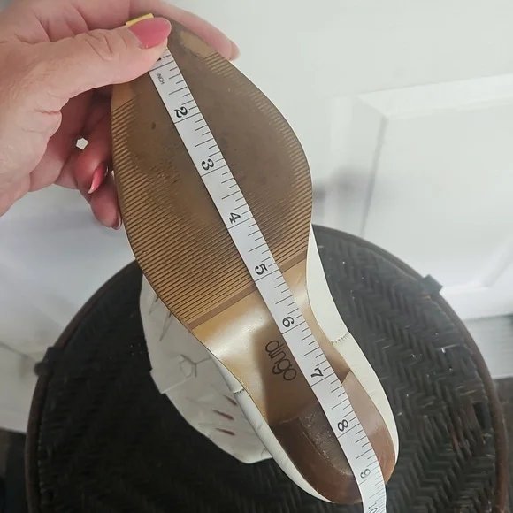 Dingo Vintage White Leather Western Cowboy Boots Laser Star Cutout Size 6.5 - Picture 14 of 15